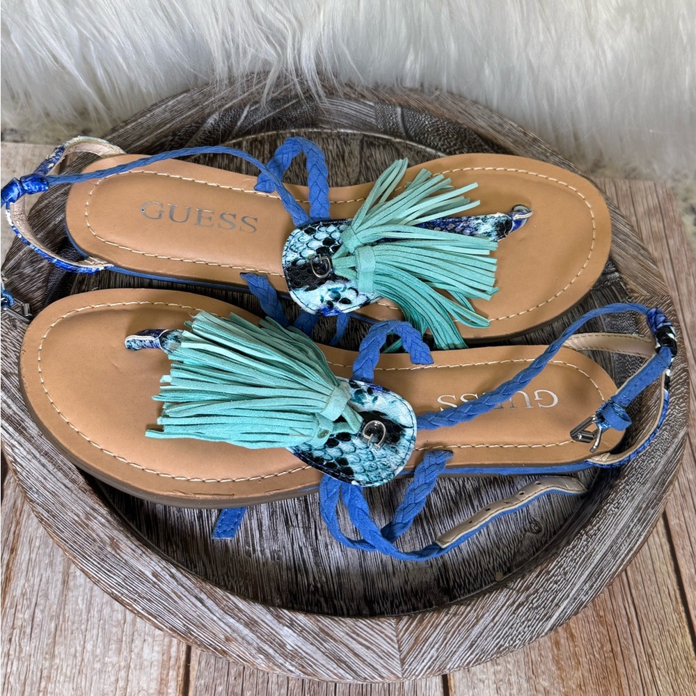Guess Thong Sandals with Tassels